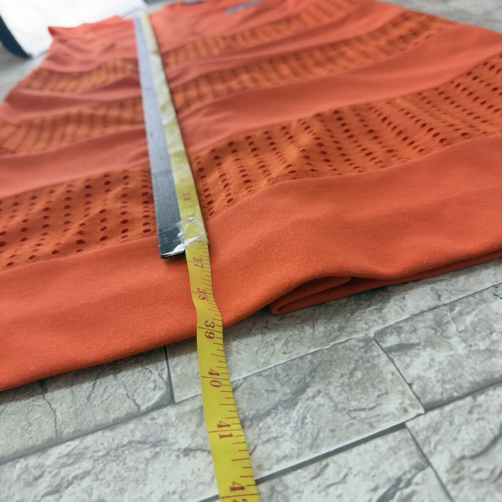 New Preston & York Sheath Women Dress Size 8 Stretch Orange Sleeveless - Picture 16 of 16